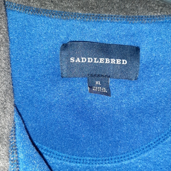 Men's XL Saddlebred 1/4 zip Fleece Top - Picture 5 of 6